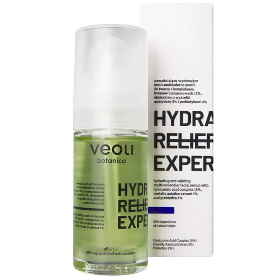 Veoli Botanica Hydra Relief Expert, ser facial multi-molecular hidratant și calmant, 30 мл: цены и характеристики