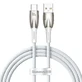 Baseus Glimmer Series Fast Charging Cable USB-A - USB-C 100W 480Mb/s 1m White