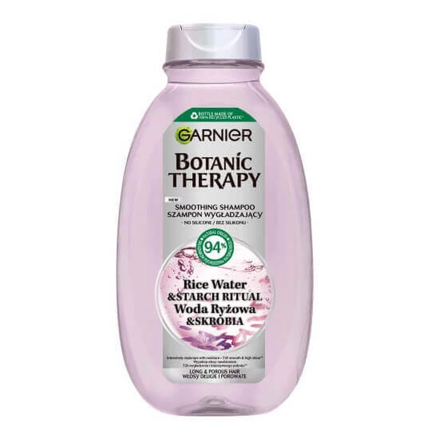 Розгладжуючий шампунь Garnier Botanic Therapy для довгого та пористого волосся Рисова вода та крохмаль, 400 мл: ціни та характеристики