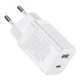 Зарядное устройство Baseus Super Si Pro Fast USB / USB Type C, 30 Вт, быстрая зарядка, белое (CCSUPP-E02)