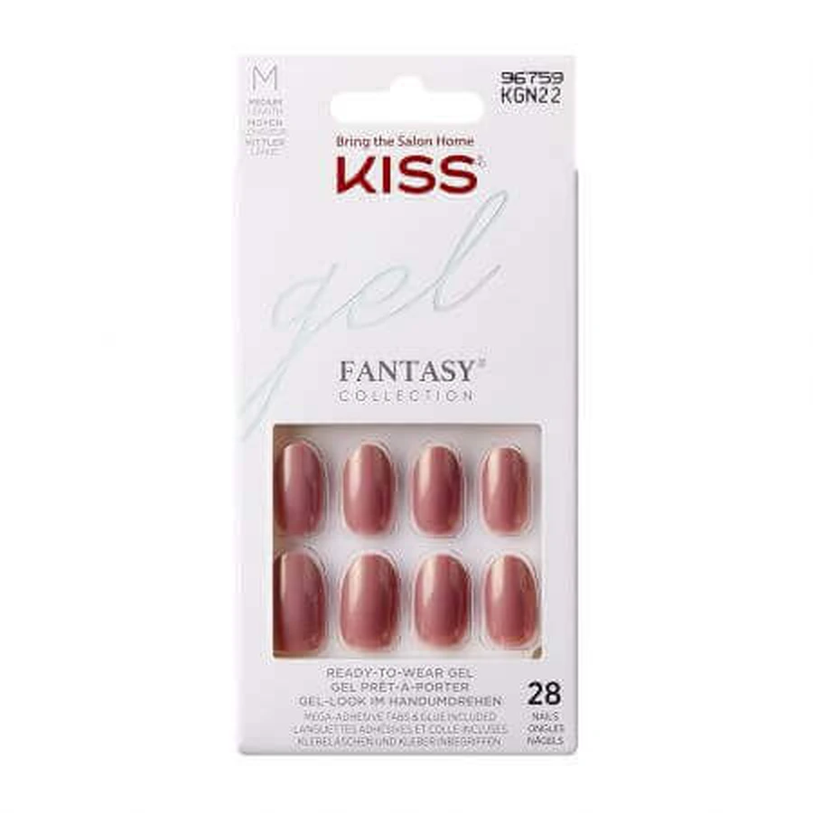 Гель для накладных ногтей Fantasy Colour Gel Fantasy, средний овал, поцелуй: цены и характеристики