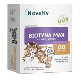 Novativ Biotin Max + Zinc + Silicon, 75 табл