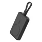 Powerbank Baseus Magnetic Mini MagSafe 10000mAh 20W cu cablu Lightning integrat - negru + cablu Baseus Simple Series USB-C - USB-C 60W 0.3m
