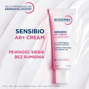 Bioderma Sensibio AR+ Cream Крем для чутливої ​​шкіри, що зменшує почервоніння, заспокоює та зволожує, 40 мл