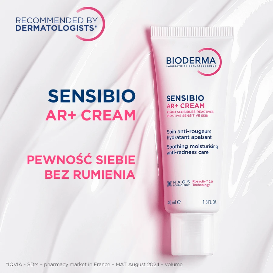 Bioderma Sensibio AR+ Cream Крем для чутливої ​​шкіри, що зменшує почервоніння, заспокоює та зволожує, 40 мл: ціни та характеристики