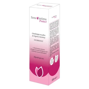 Sensointima Protect, Гінекологічний рідина для інтимної гігієни, захисна, гіпоалергенна, 200 мл