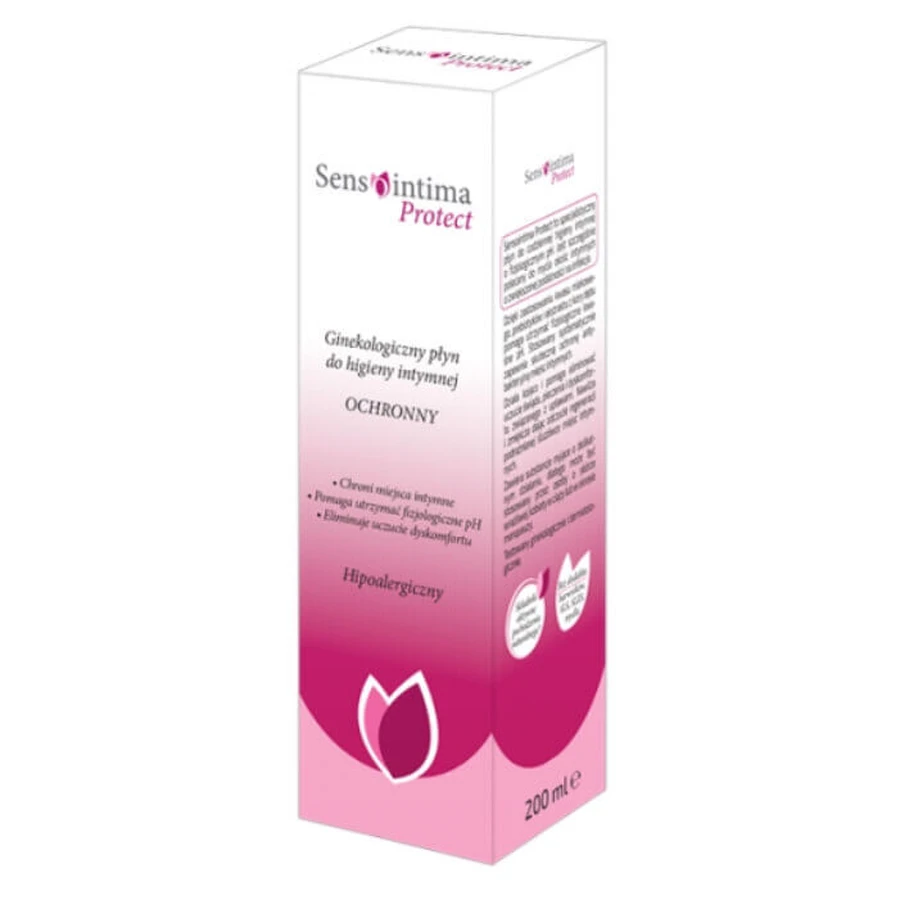 Sensointima Protect, Гінекологічний рідина для інтимної гігієни, захисна, гіпоалергенна, 200 мл: ціни та характеристики