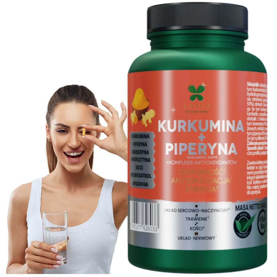 Lanco Nutritions Curcumin + Piperine, 60 капсул: цены и характеристики