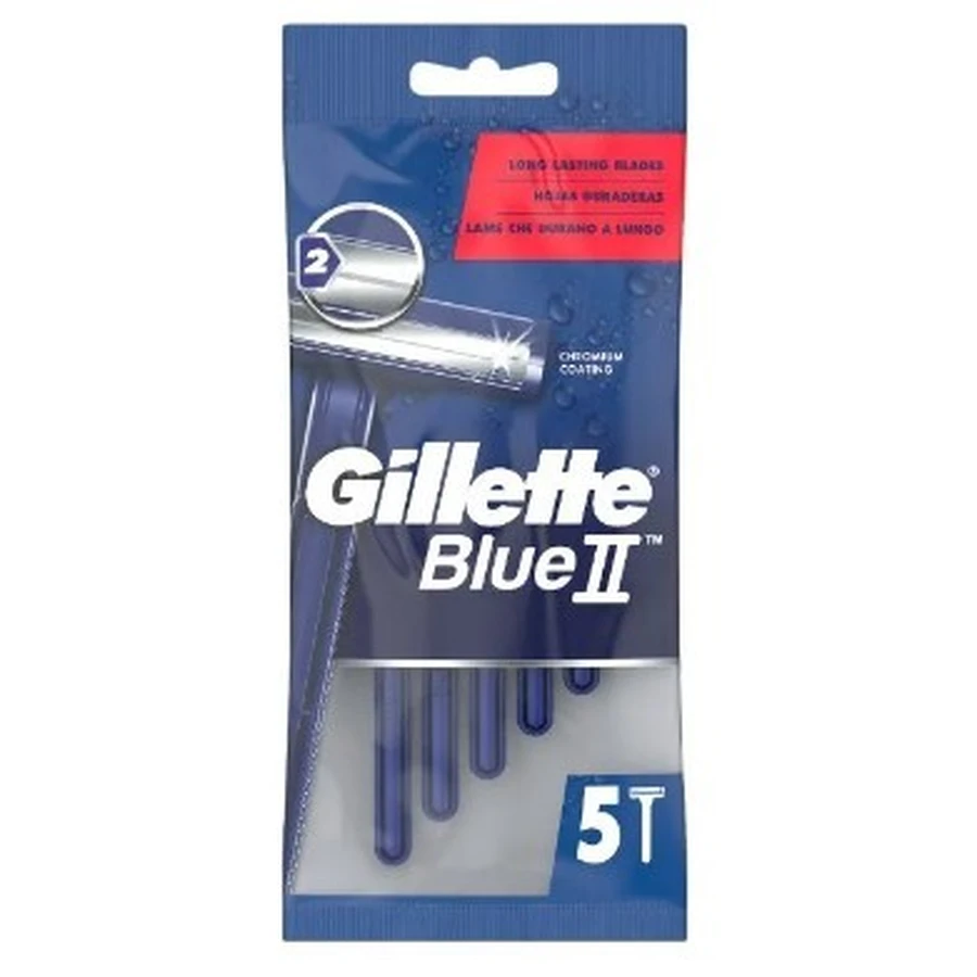 Gillette, Blue II, одноразові бритви, 5 шт: ціни та характеристики