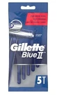 Gillette, Blue II, одноразовые бритвы, 5 штук