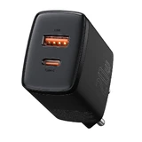 Компактное зарядное устройство Baseus Compact Fast Wall Charger USB/USB Type C 20 Вт 3 А Power Delivery Quick Charge 3.0, черное (CCXJ-B01)