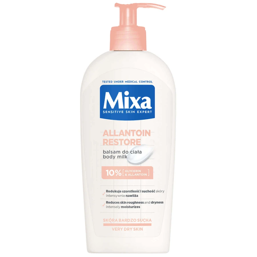 Заспокійливий бальзам для тіла Mixa Allantoin Restore, 400 мл: ціни та характеристики