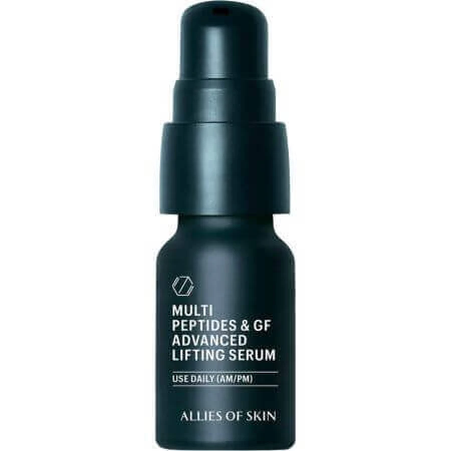 Сироватка для обличчя Multi Peptides & GF Advanced Lifting для зменшення зморшок, 7 мл, Allies of Skin: ціни та характеристики