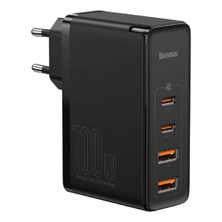 Baseus GaN2 Pro Fast Wall Charger 100W USB / USB Type C Quick Charge 4+ Power Delivery Black (CCGAN2P-L01)