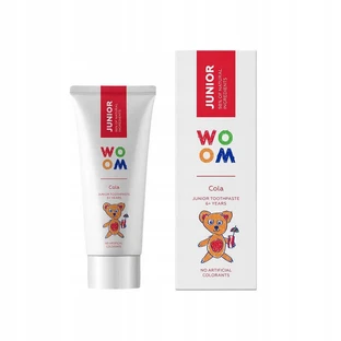 Натуральная зубная паста Woom Junior для детей 6+ лет Cola, 50 мл