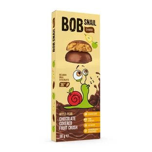 Фруктовая закуска с бельгийским шоколадом, море и груша, 30 г, Bob Snail