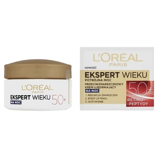 L Oreal Paris Age Expert 50+ Укрепляющий ночной крем против морщин, 50 мл