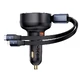 Автомобільний зарядний пристрій Baseus Enjoyment USB-A з кабелем USB-C / Lightning 60 Вт - чорний