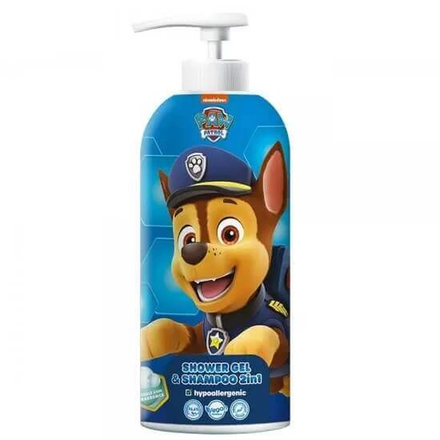 Гель і шампунь для душу Paw Patrol Chase 2-in-1 Bubble Gum, 1000 мл: ціни та характеристики