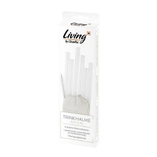 CleanPac, скляні соломинки, 6 шт. + пензлик