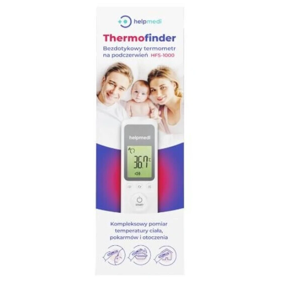 Бесконтактный инфракрасный термометр HelpMedi Thermofinder HFS-1000: цены и характеристики