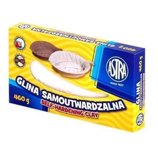 Астра, Самозатвердевающая глина, белая, 460 г