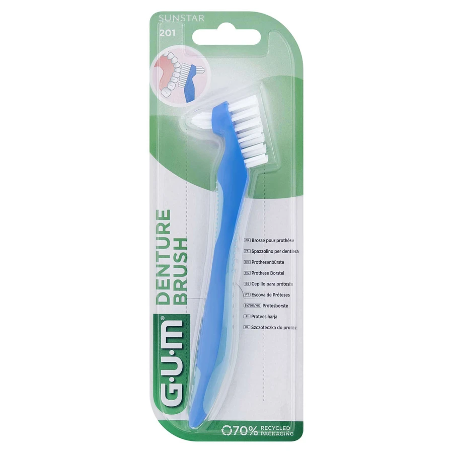 Sunstar GUM, Щітка для протезів 201, 1 шт: ціни та характеристики