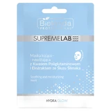 Bielenda Professional SupremeLAB Hydra Glow, заспокійлива і зволожуюча маска з поліглутаміновою кислотою та екстрактом слизу равлика, 1 шт.