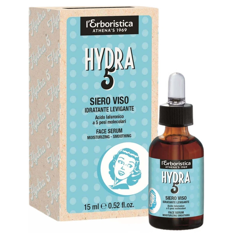 L Erboristica Hydra 5 Суперзволожуюча сироватка для обличчя, 15 мл: ціни та характеристики