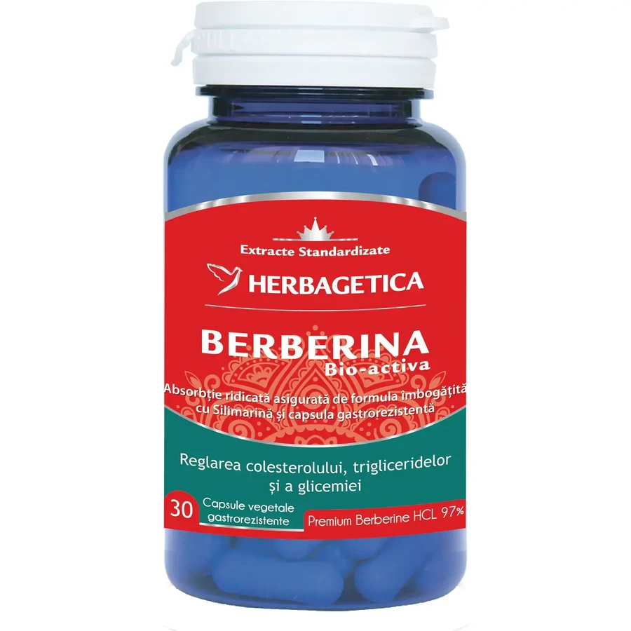 Berberine Bio Activa 30cps, Herbagetica: ціни та характеристики