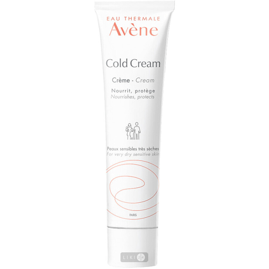 Колд крем Avene для дуже сухої чутливої ​​шкіри, 40 мл: ціни та характеристики