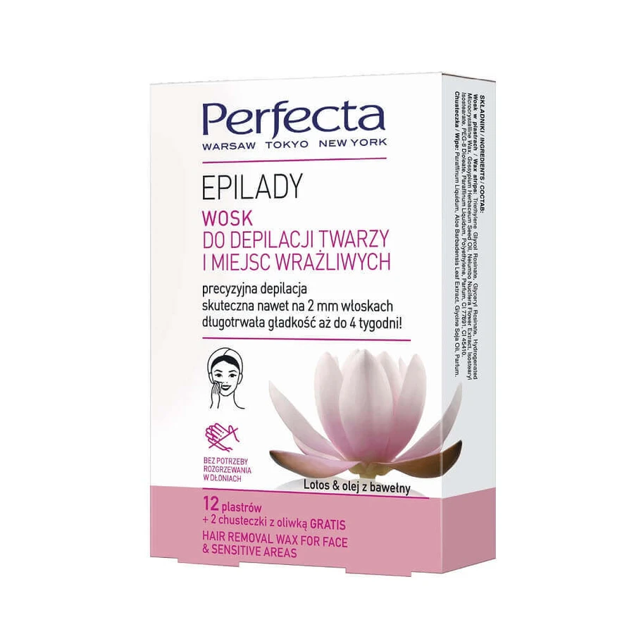 Perfecta Epilady Wax для обличчя та чутливих зон, 12 смужок: ціни та характеристики
