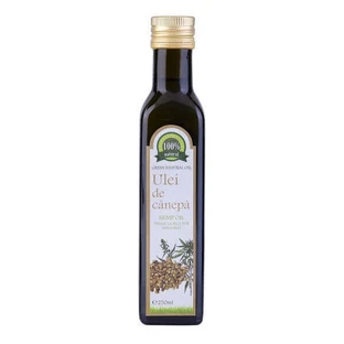 Чистое нерафинированное конопляное масло холодного отжима, 250 мл, Carmita Classic