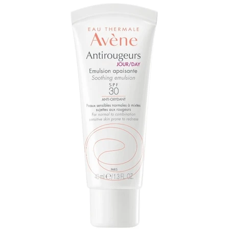 Увлажняющая эмульсия Avene Antirougeurs SPF 30 для чувствитительной кожи, склонной к покраснению, 40 мл: цены и характеристики