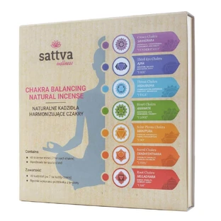 Натуральные благовония для балансировки чакр Sattva Chakra Balancing, 49 штук