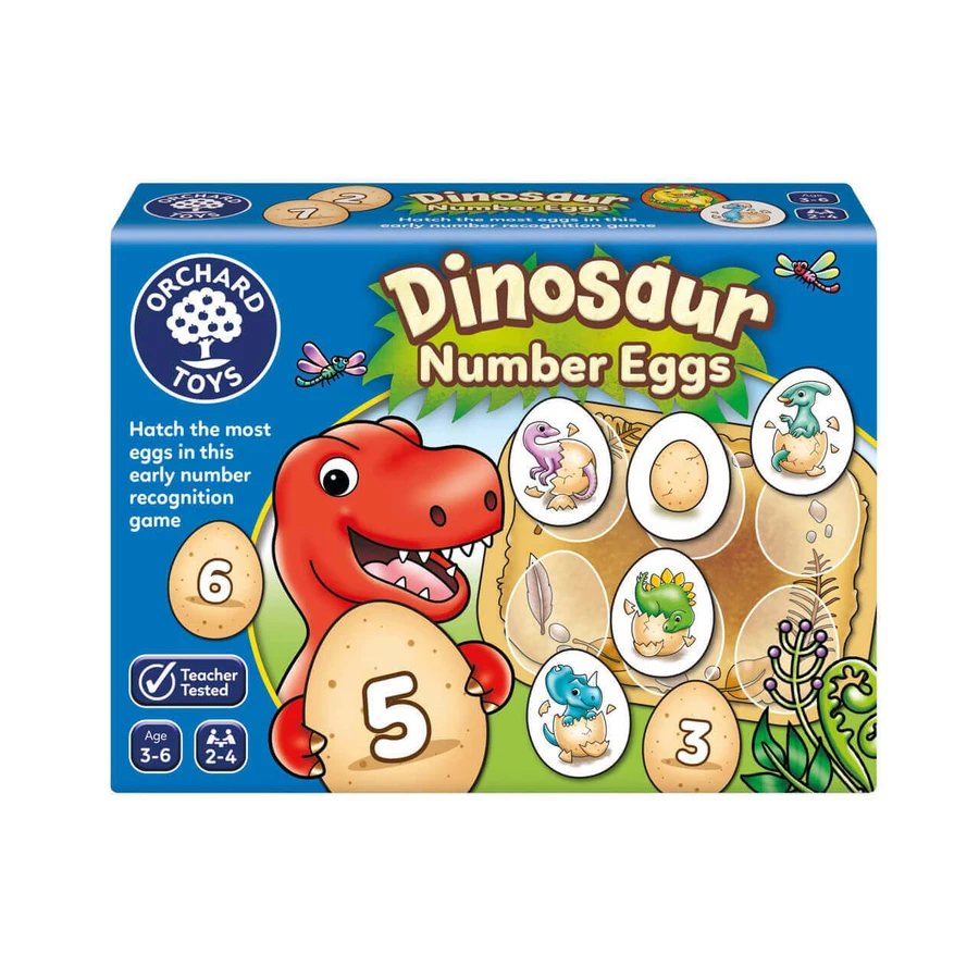 Развивающая игра "Яйца динозавров с цифрами", +3 года, Orchard Toys: цены и характеристики