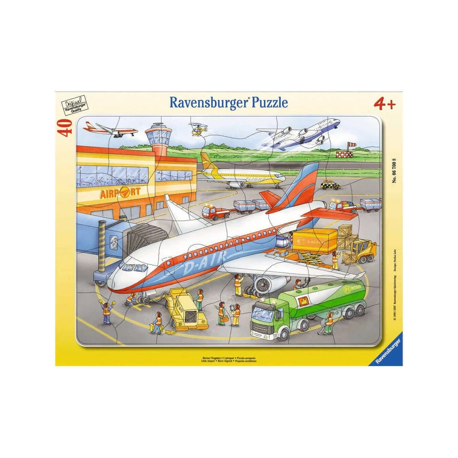 Пазл "Аеропорт", +4 роки, 40 деталей, Ravensburger: ціни та характеристики