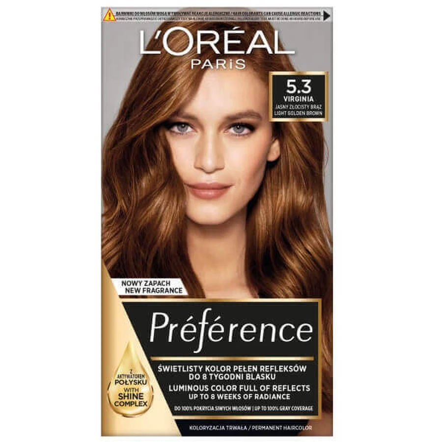 Фарба для волосся L Oreal Paris Preference 5.3 Virginia: ціни та характеристики