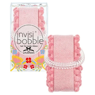Гумка для волосся Invisibobble Wrapstar Flores & Bloom зі стрічкою Ami & Co, 1 шт.