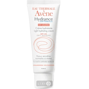 Крем для обличчя Avene Гідранс Оптімаль Легкий SPF-20 зволожуючий для нормальної та комбінованої шкіри, 40 мл