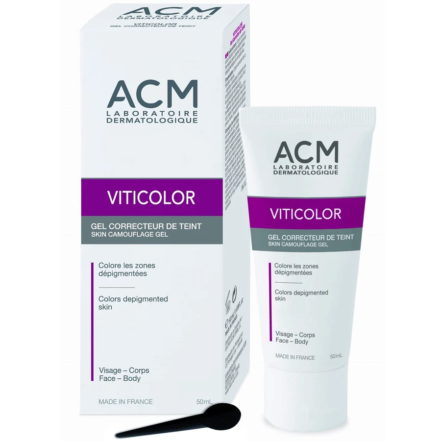 Гель-корректор для лица и тела ACM Viticolor при витилиго, 50 мл: цены и характеристики
