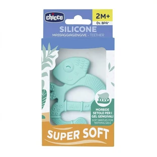 Мягкий силиконовый прорезыватель для зубов Chicco "Ящерица" для мальчиков 2 м+