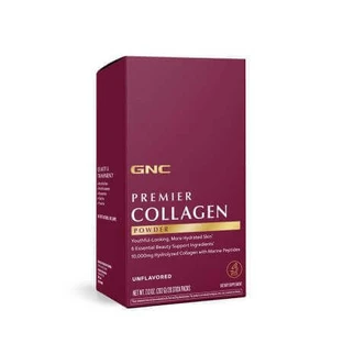 Premier Collagen без вкуса Гидролизованный пептидный порошок коллагена, 20 пакетиков, GNC