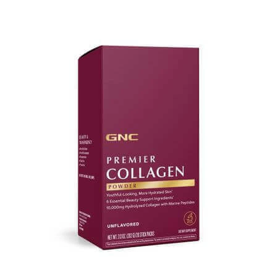 Premier Collagen без вкуса Гидролизованный пептидный порошок коллагена, 20 пакетиков, GNC: цены и характеристики