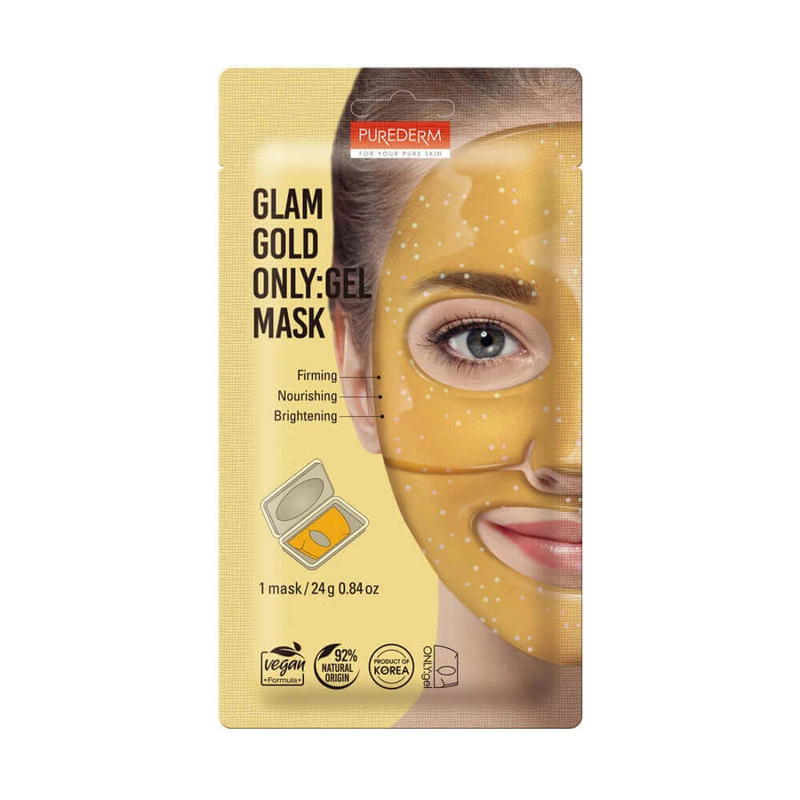 Гелевая маска для лица Glam Gold, Glam Gold, 1 штука, Purederm: цены и характеристики