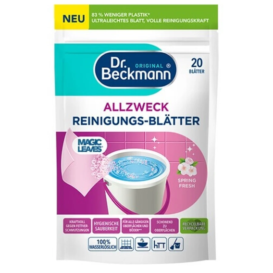 Смужки для миття підлоги Dr.Beckmann Spring Fresh, 20 шт: ціни та характеристики