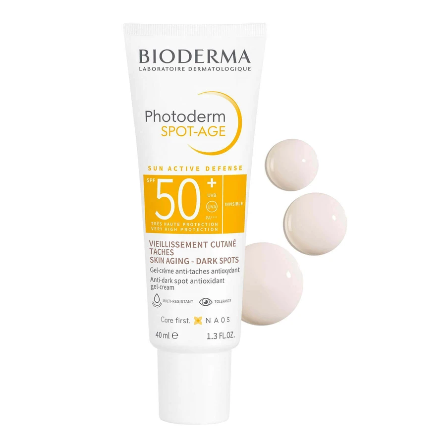 Bioderma Photoderm Spot-Age, защитный антиоксидантный крем для предотвращения гиперпигментации, SPF 50+, 40 мл: цены и характеристики