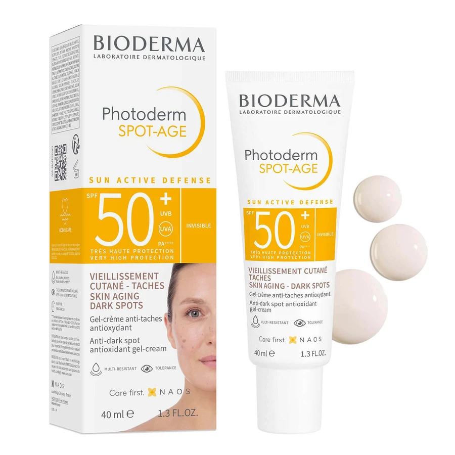 Bioderma Photoderm Spot-Age, защитный антиоксидантный крем для предотвращения гиперпигментации, SPF 50+, 40 мл: цены и характеристики
