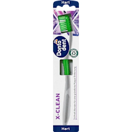 Зубна щітка Dontodent X-clean, жорстка, 1 шт.: ціни та характеристики