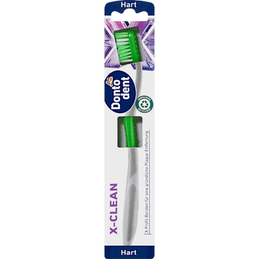 Зубна щітка Dontodent X-clean, жорстка, 1 шт.: ціни та характеристики
